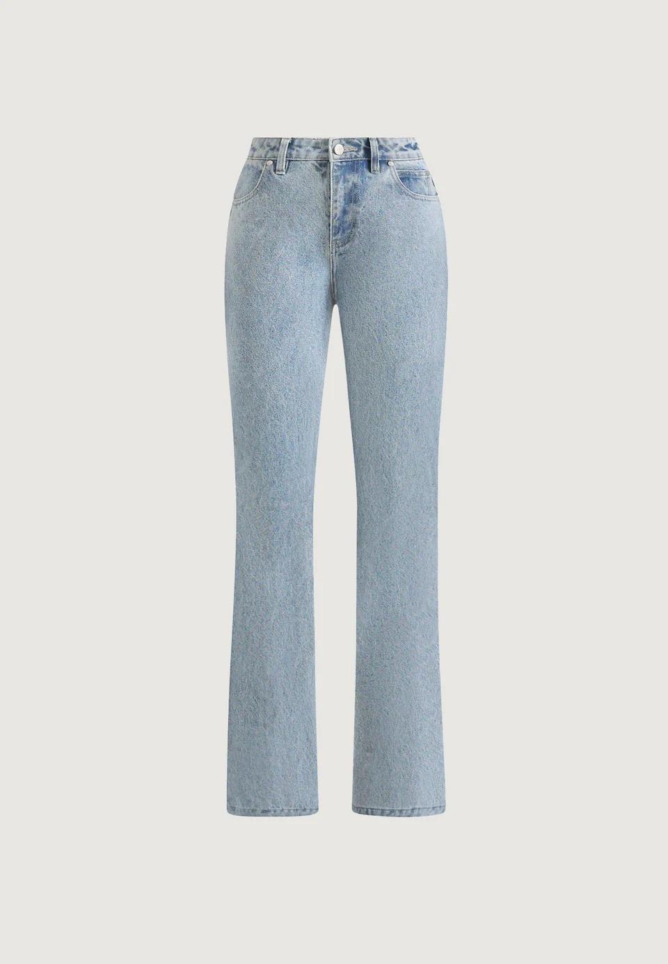 Light Wash Blue Torvexiatee Xelvoria High Rise Straight Leg Jeans with Classic Denim Finish 5 Light Wash Blue Torvexiatee Xelvoria High Rise Straight Leg Jeans with Classic Denim Finish - Image 3